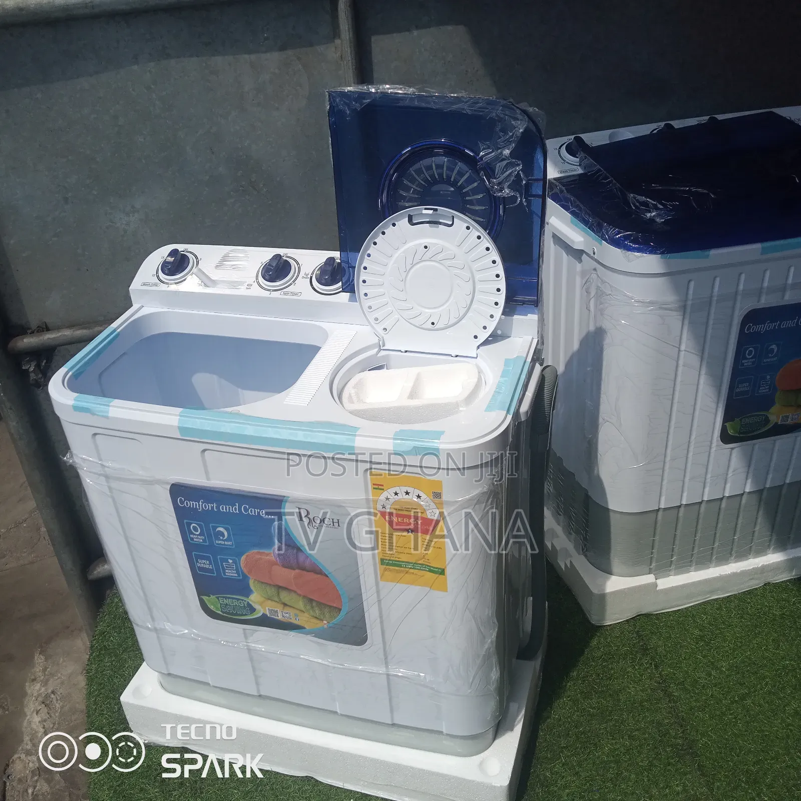 Roch Washing Machine 7kg Washing Machine Top Load Twin Tub