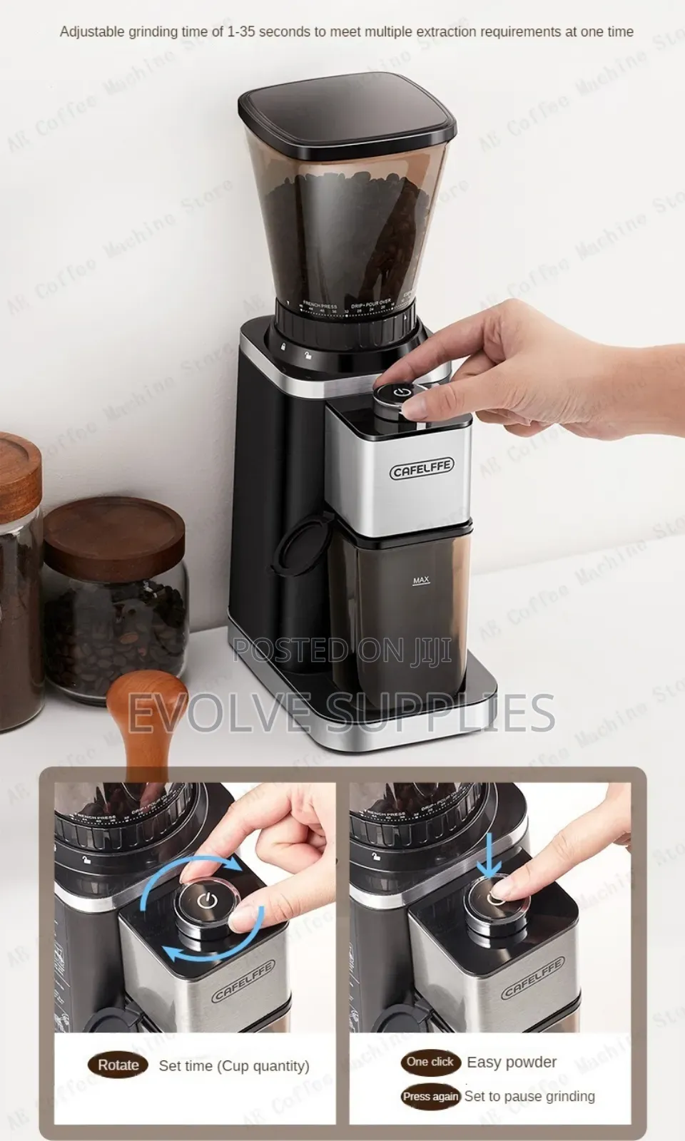 Electric Burr Coffee Grinder