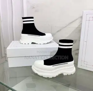 Photo - Alexander McQueen Boot White and Black Size 40-46