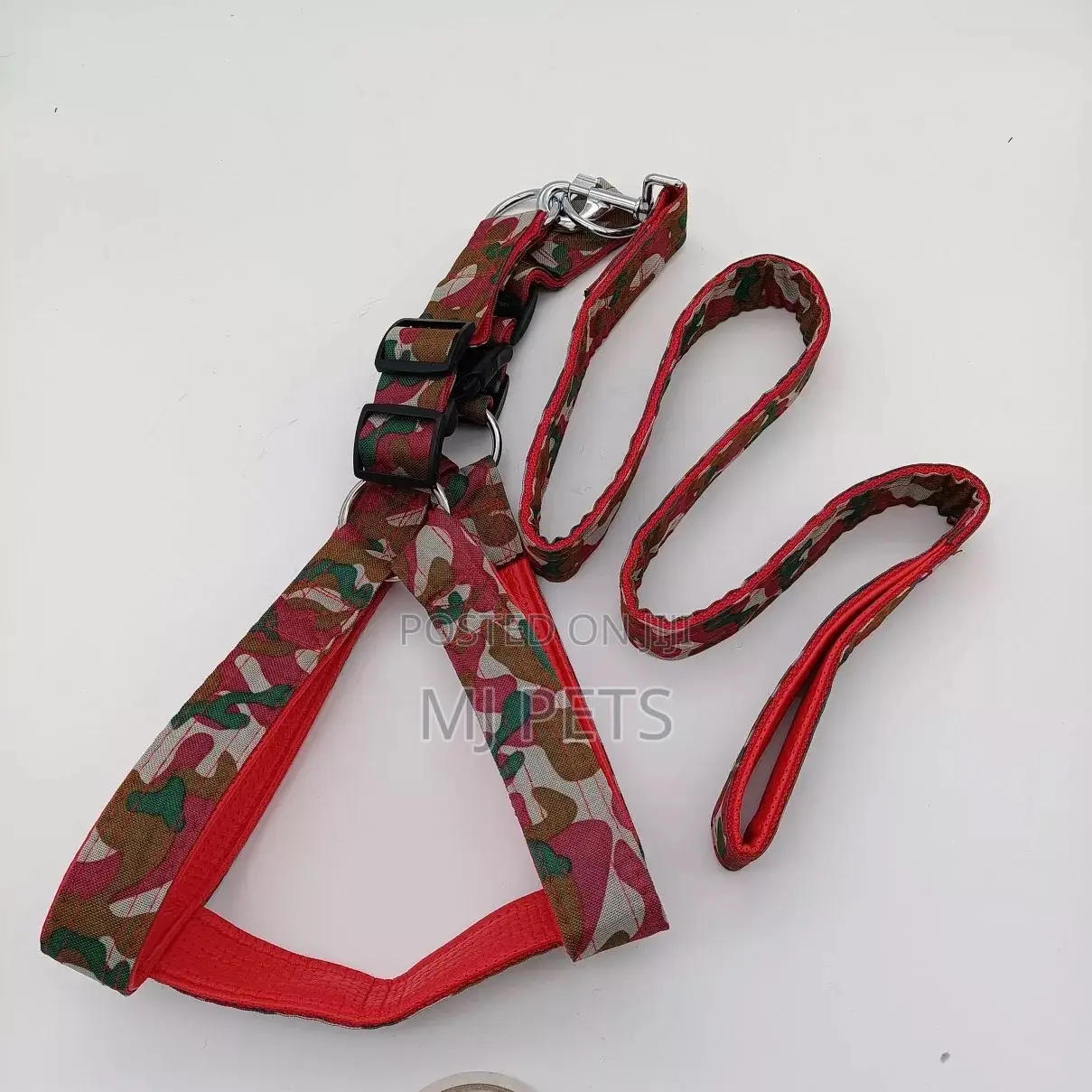 Military Nylon Leash and Harness for Big Dogs