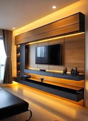 Floating Wall TV Units With Hidden Compartments