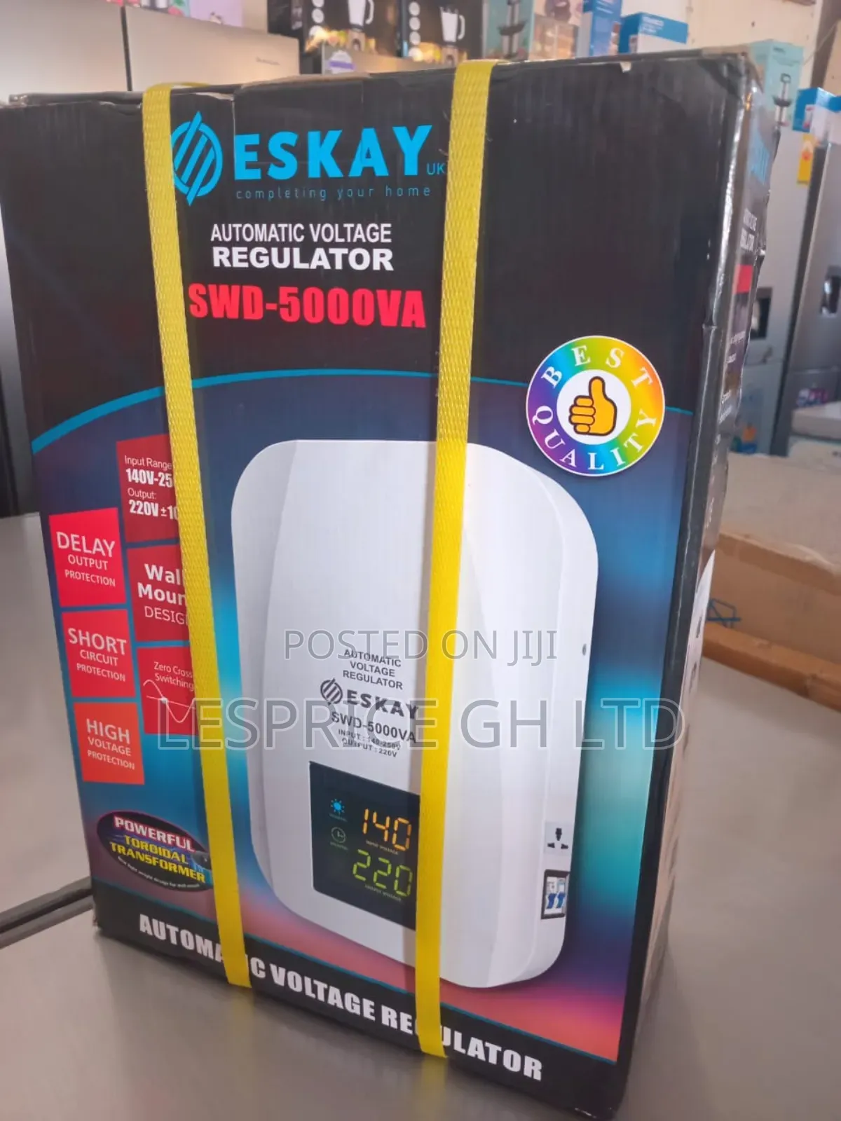 ESKAY 5kva Voltage Regulator - Ideal for Homes!