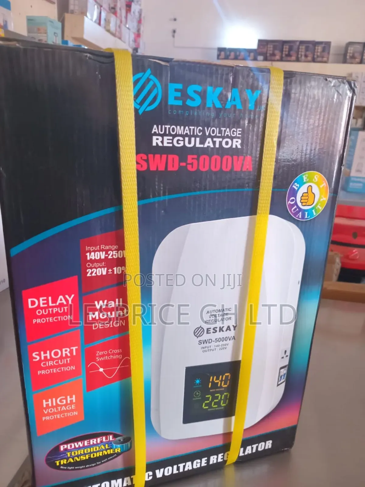 ESKAY 5kva Voltage Regulator - Safety Assured!