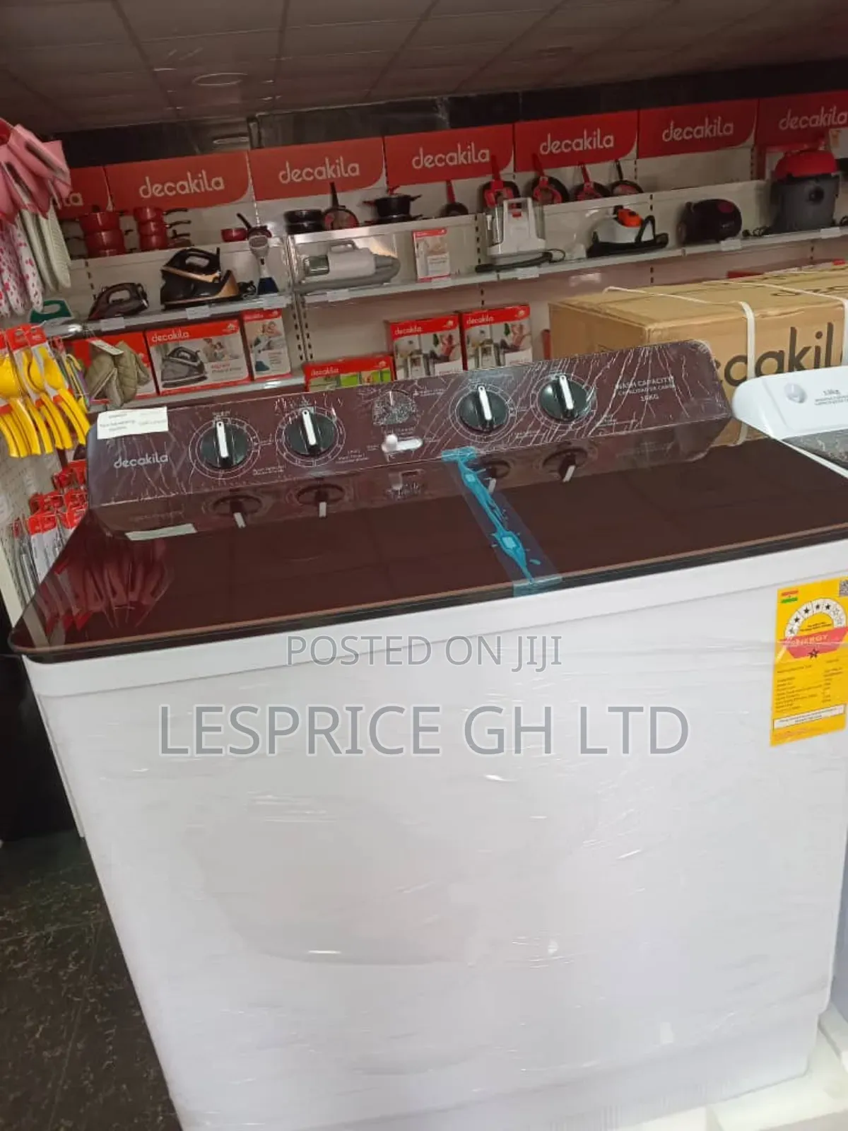 Compact Decakila 15kg Twin Tub Washing Machine