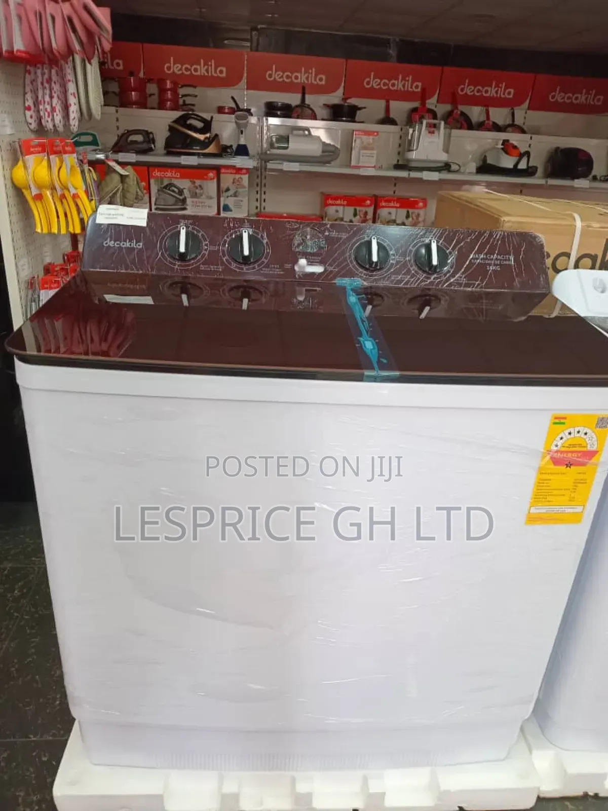 Decakila 15kg Washer - 8 Water Level Settings!