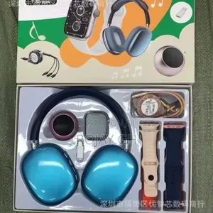 Ultra D-P9 Smart Watch Mini Fan, Airpod - Blue