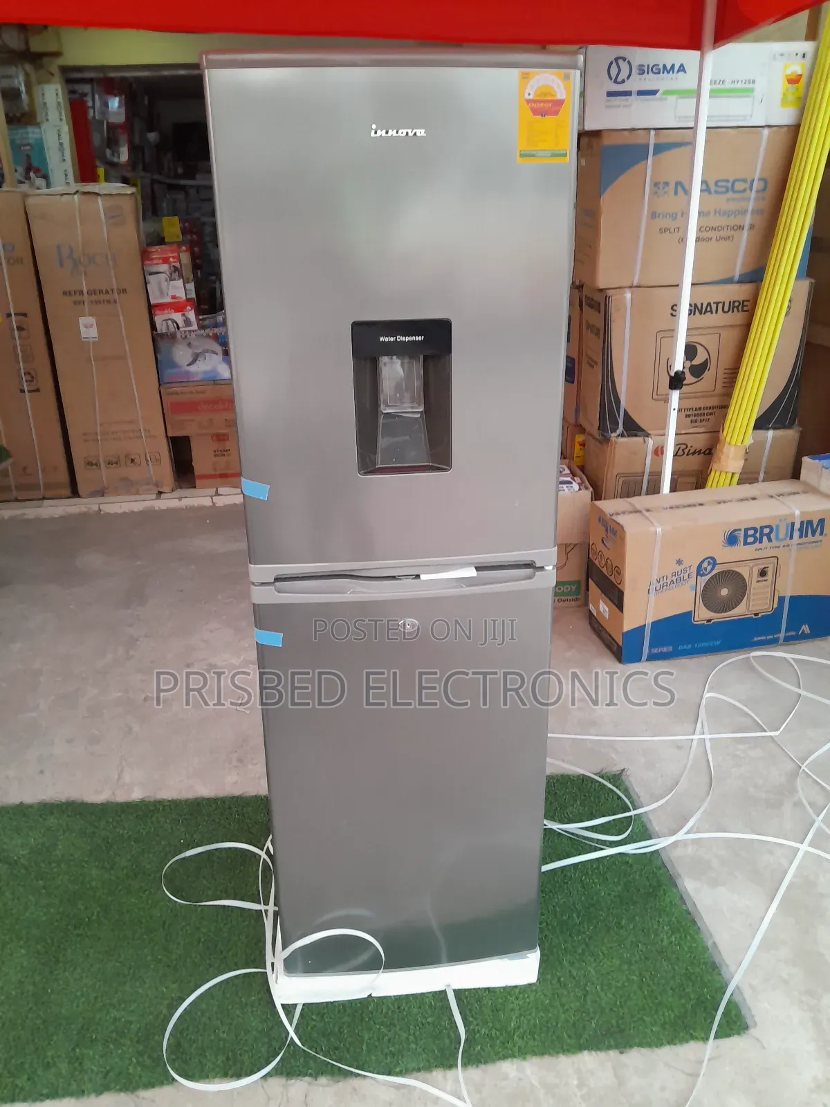 Innova Double Door Combi Fridge With Dispenser 246 Litres