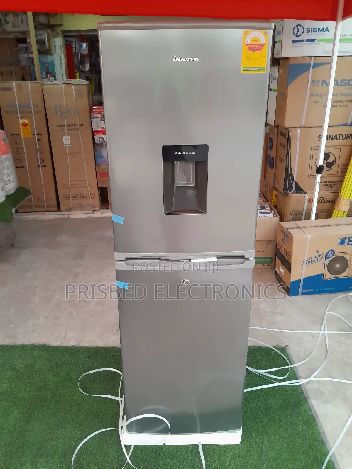 Innova Double Door Combi Fridge With Dispenser 246 Litres