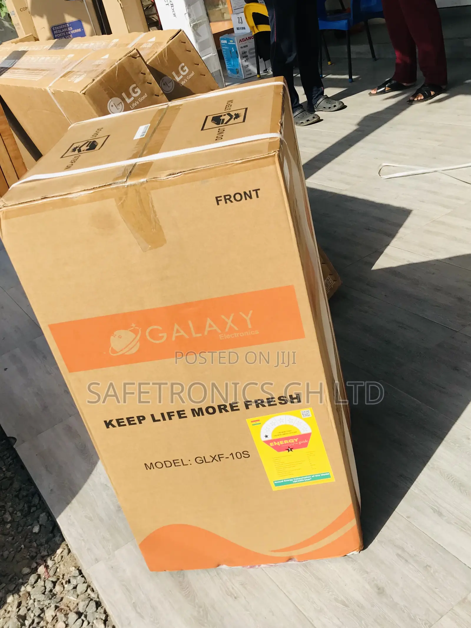 Top Mount Doubledoor Galaxy 90 Liters Gray Fridge