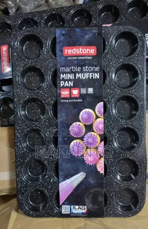 Marble Stone Mini-Muffin Baking Pan 24 Cups