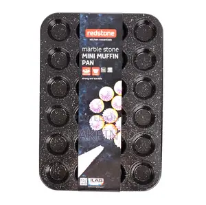 Marble Stone Mini-Muffin Baking Pan 24 Cups