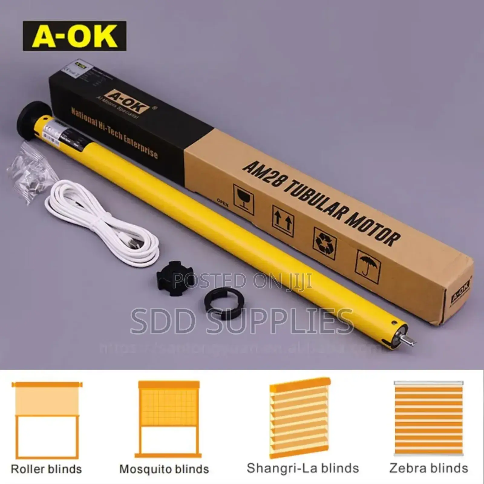 Rechargeable Smart Zigbee Window Blinds Tubular Motor