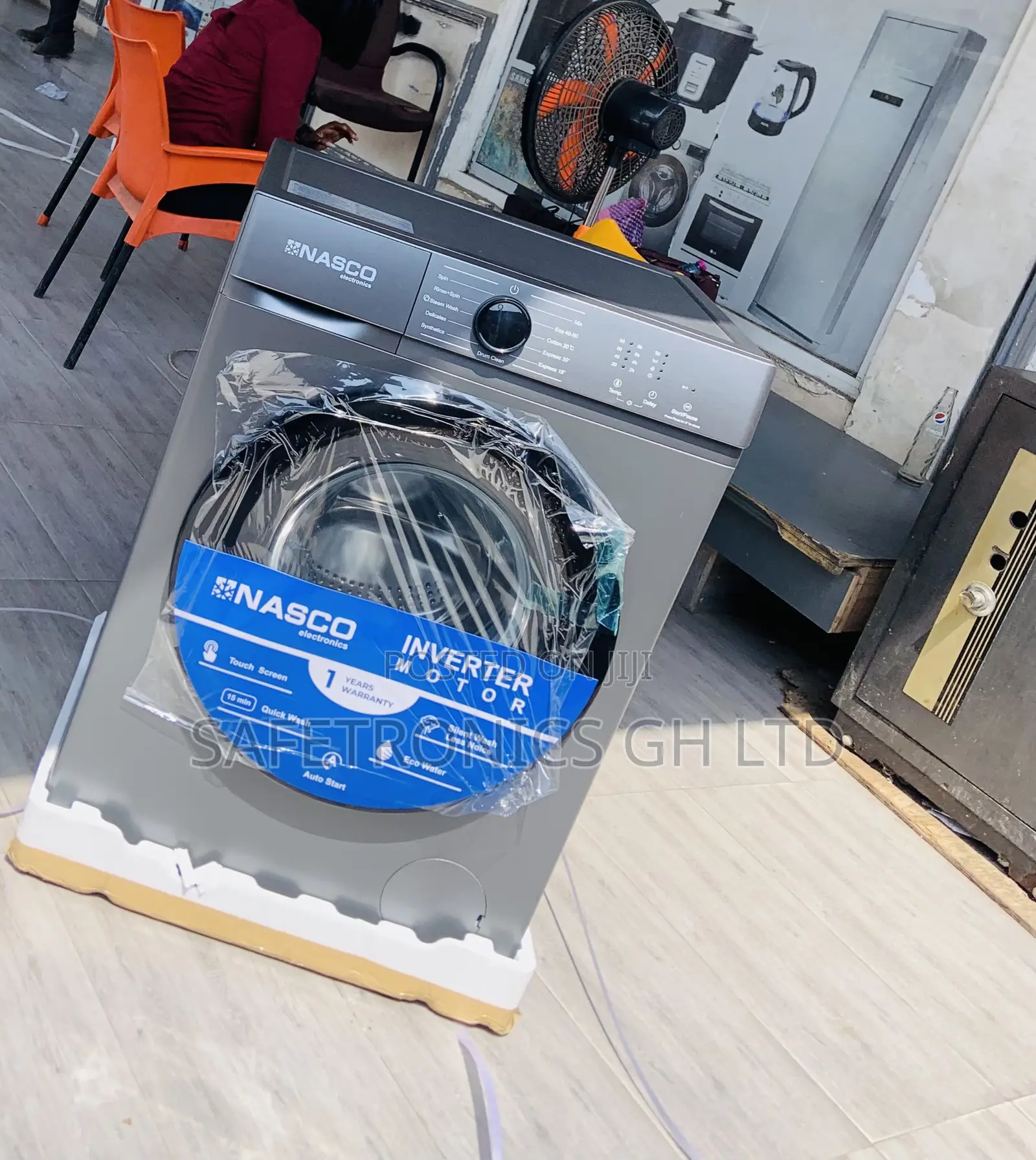 Eco Clean 8kg Fullauto Inverter Front Load Nasco Washer