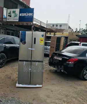 Super Chilling Midea 474L 4 Door Side by Side Fridge(Gray).