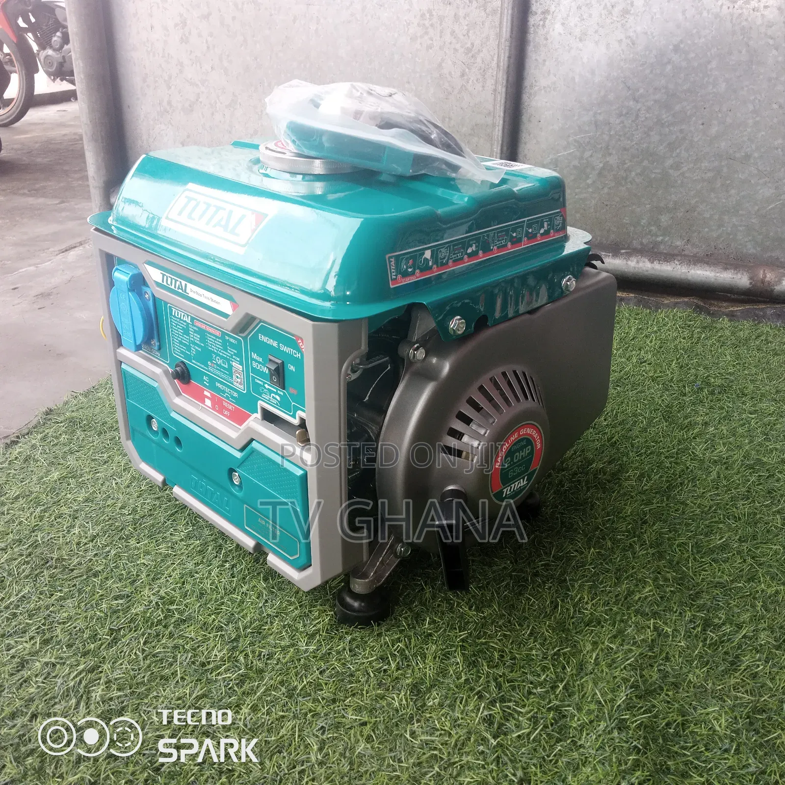 Brand New Total Generator 800W 2.0HP Silent Petrol Generator
