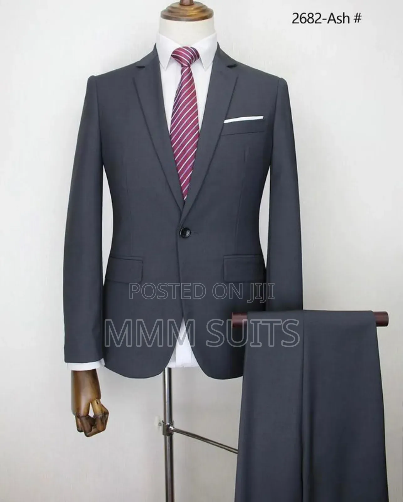 Grey Coloured 2-Piece Men Suit