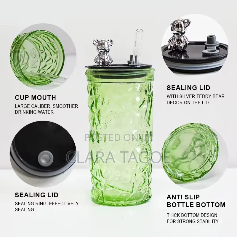 Glass Water Bottle/Cup for Your Drinks and Tea