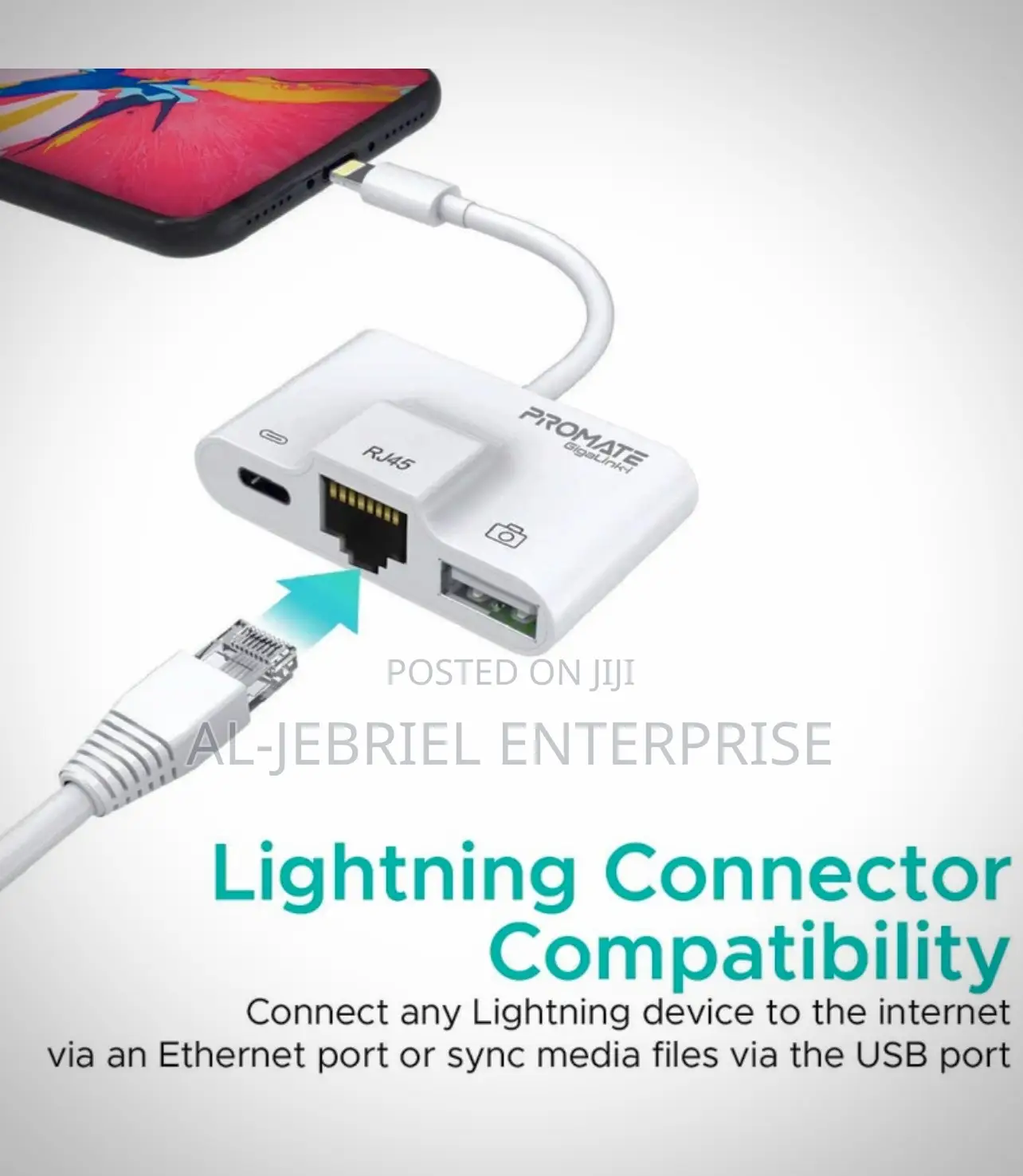 Promate 3-in-1 OTG Lighting Hub —Gigalink-I