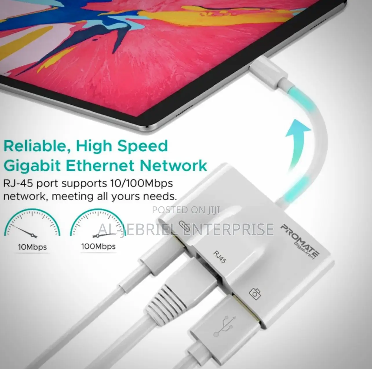 Promate 3-in-1 OTG Lighting Hub —Gigalink-I