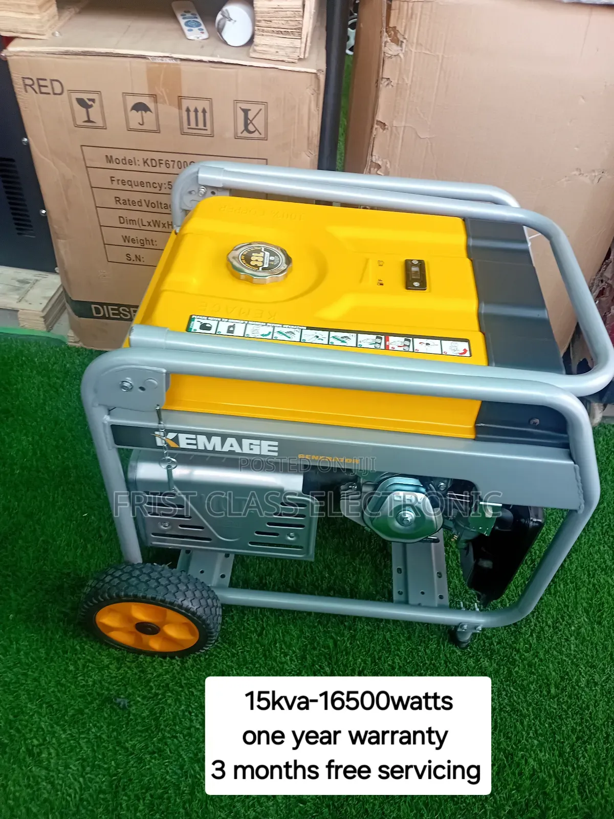 High Capacitated 15kva Genset With 100% Copper Engine