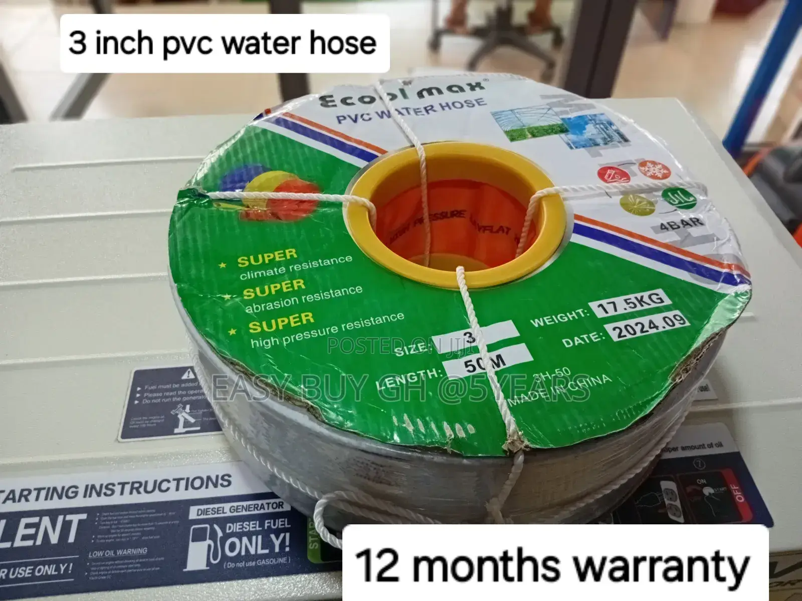 Abrasion Resistant Ecool Max PVC Water Hose 50m