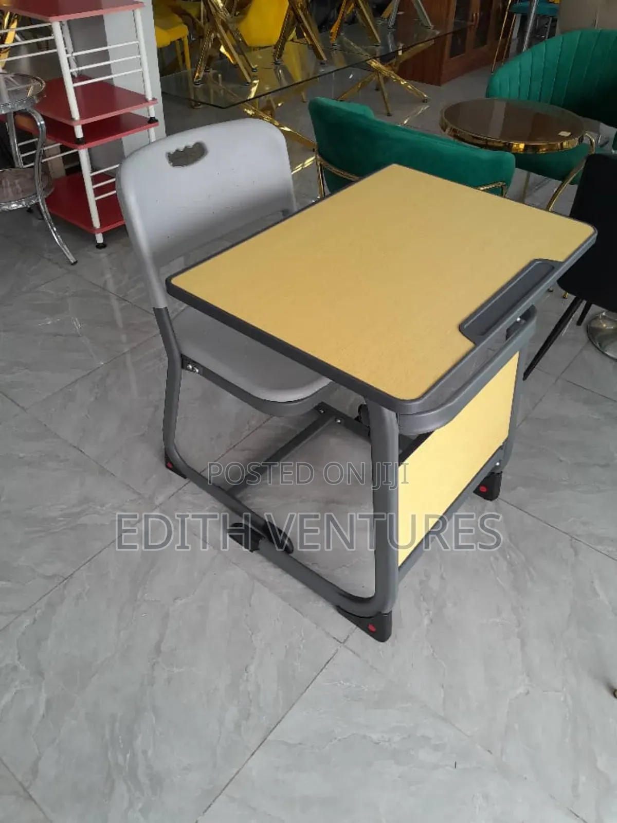 Study Metal and Wooden Desks