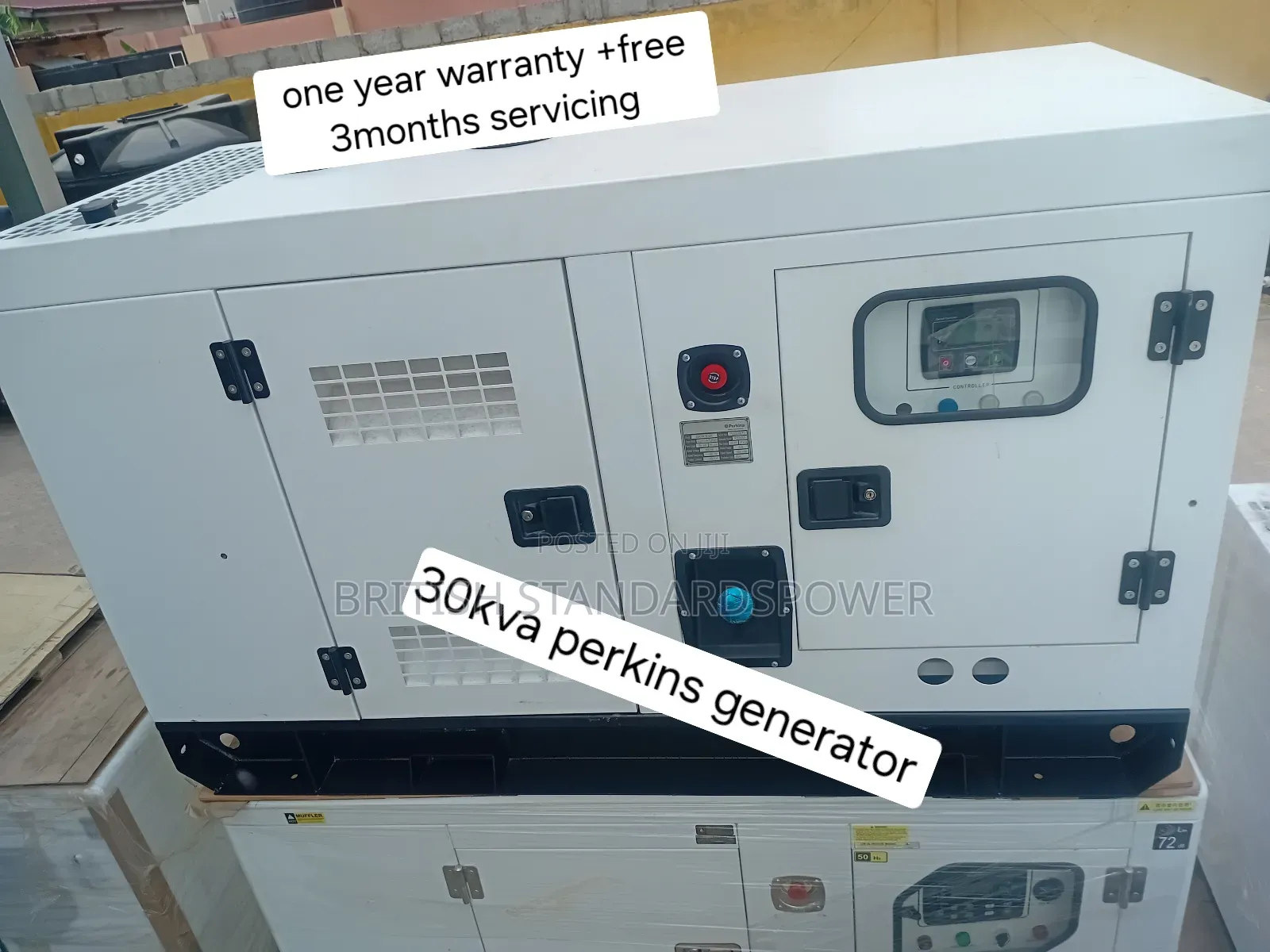 Warranted Perkins Diesel Engine Generator 30kva 3phase