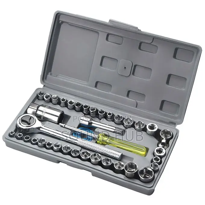 Mythco 40-Piece Manual Ratchet Tool Kit for Mechanics
