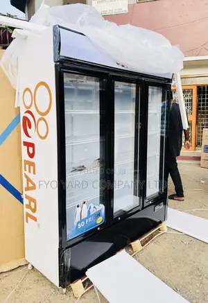 New Beverage Cooler Pearl 950 Liters 3 Doors Display Fridge