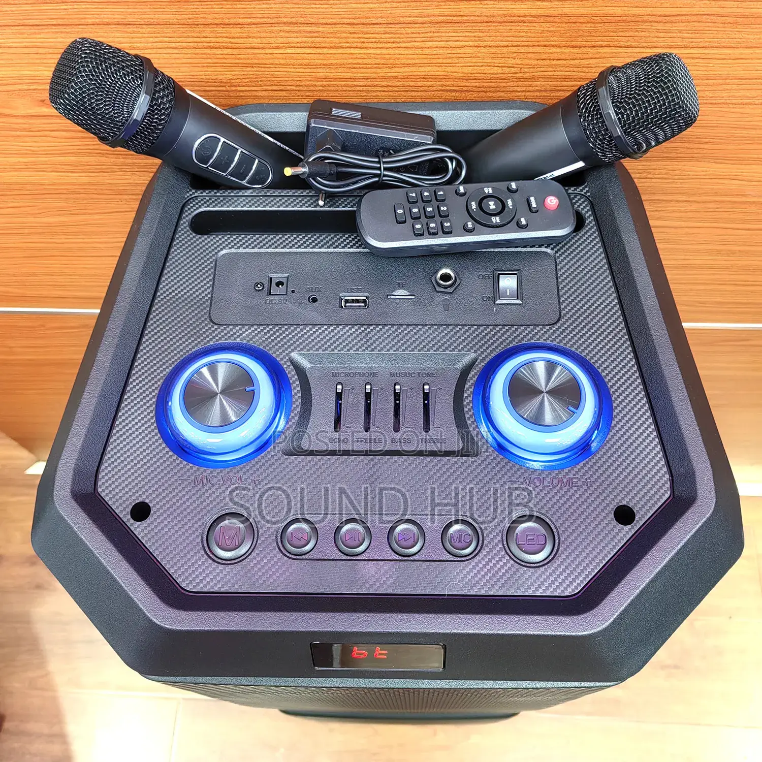 Dual 10 Inch Professional Stereo Subwoofer With Wireless Mic