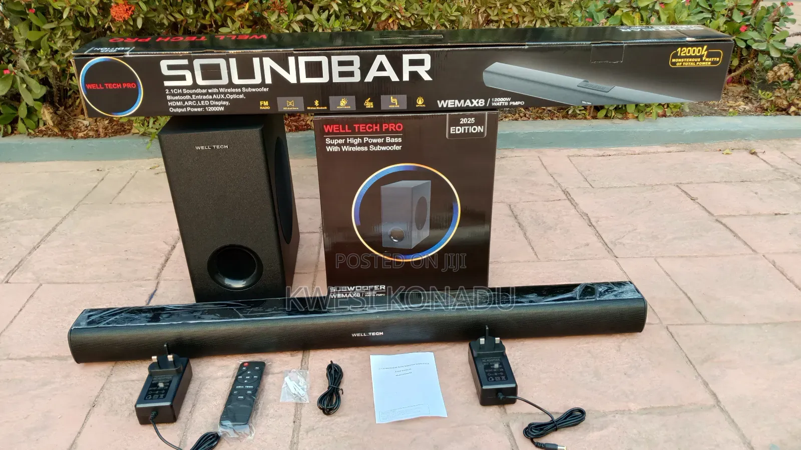 Well Tech Wemax8 12000 Wireless Soundbar