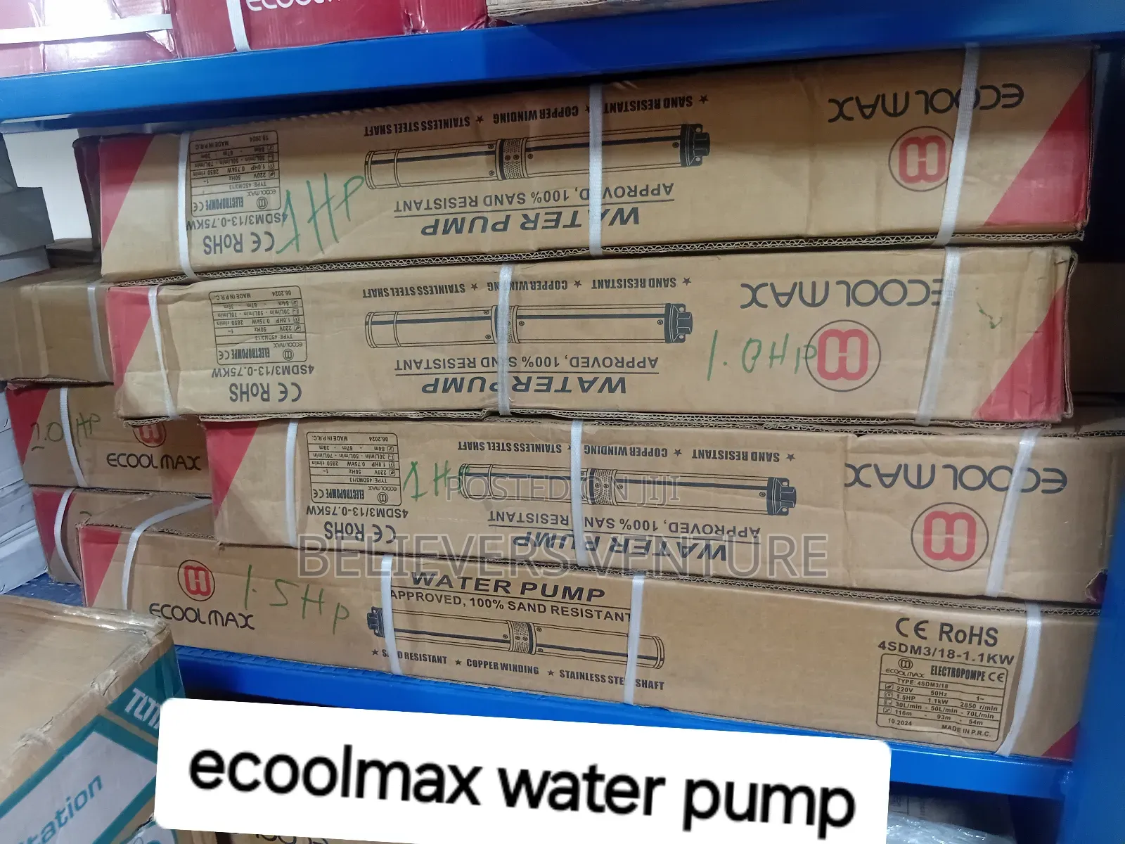 Water Pump Variety Water Pumps With Horse Powers Available