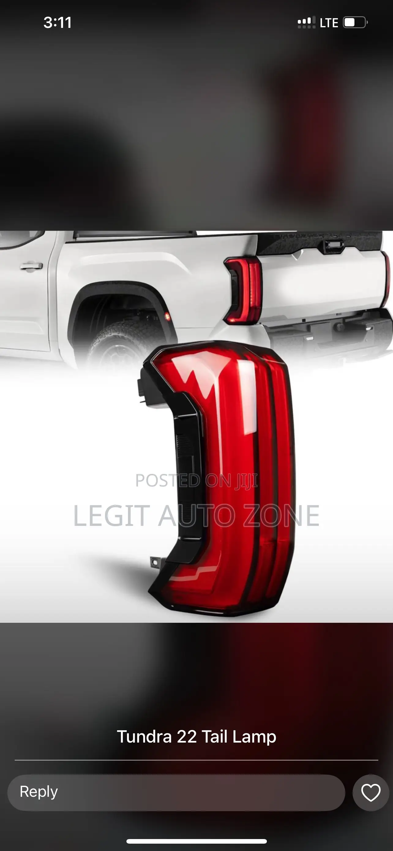 Toyota Tundra 2022,2023,2024 Taillights