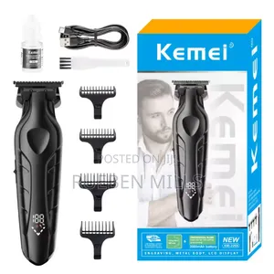 Premium Kemei Hair Cutting Kit Cordless Barbering Machine