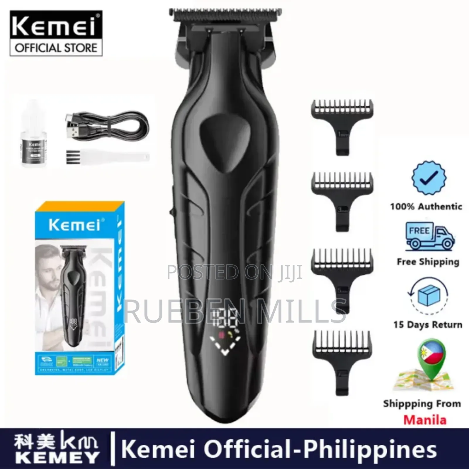 Precision Cut Professional Kemei Skin Barbering Machine