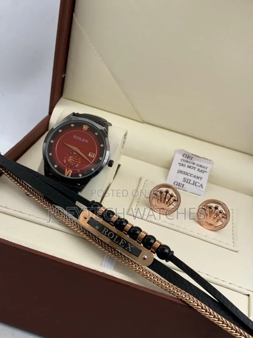 Men Valentine Watch Set