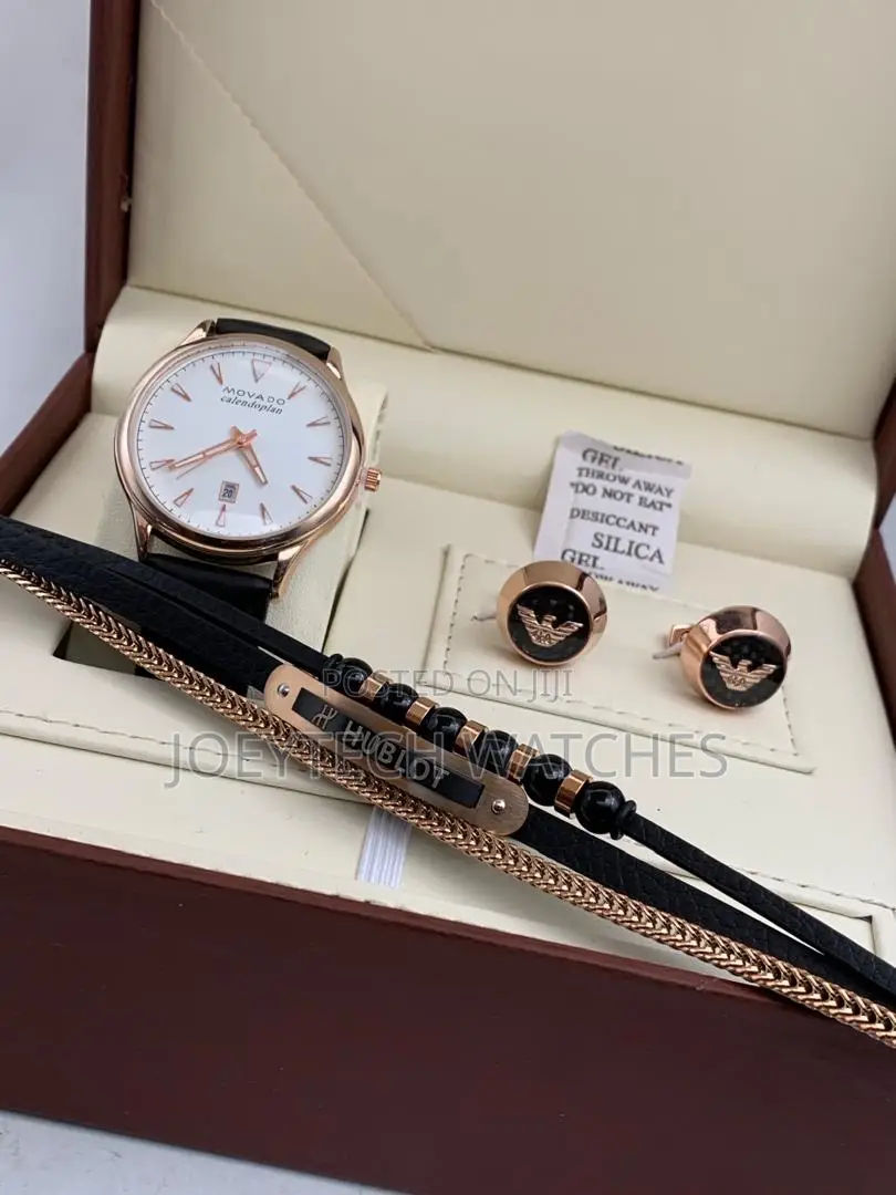 Men Valentine Watch Set