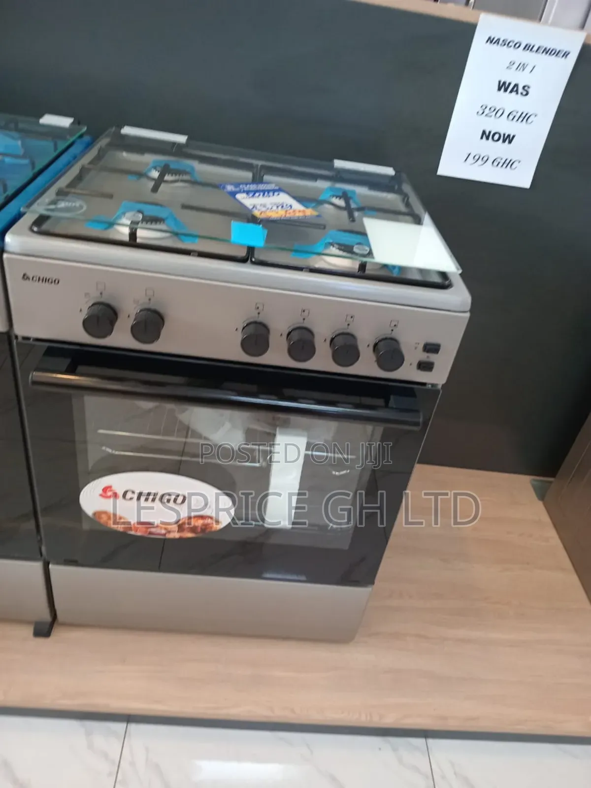 60x60 Chigo Gas Cooker - Ideal for Family Meals