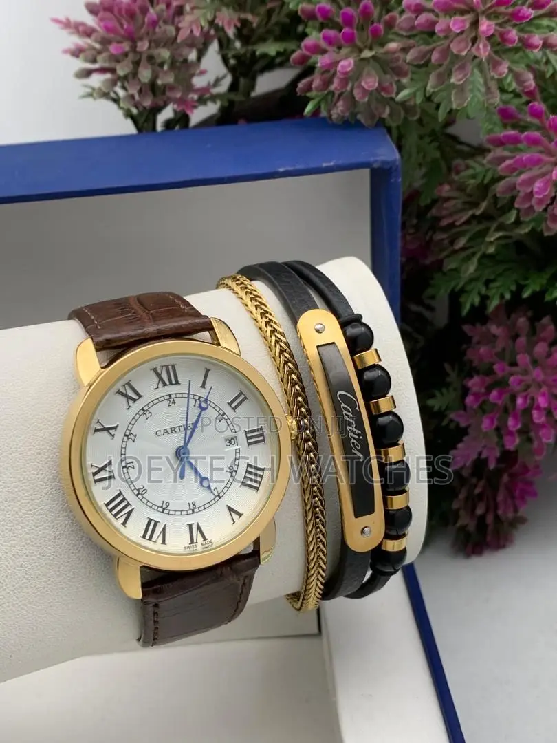 Men’S Cartier Watch Set in Joeytech Watches