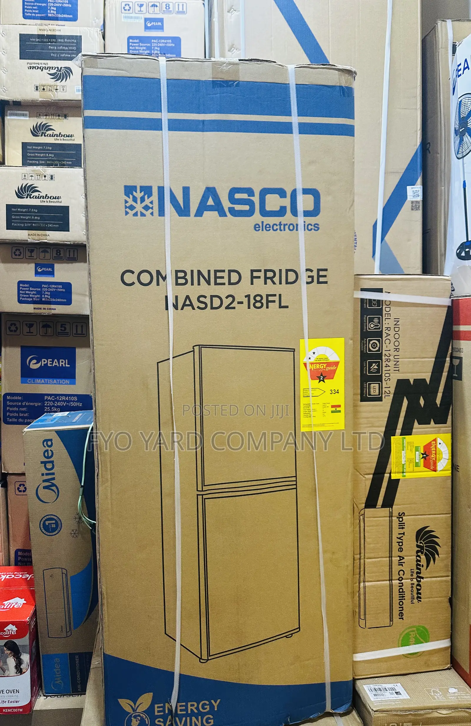 Strong and Reliable Nasco 129l Bottom Freezer Refrigerator