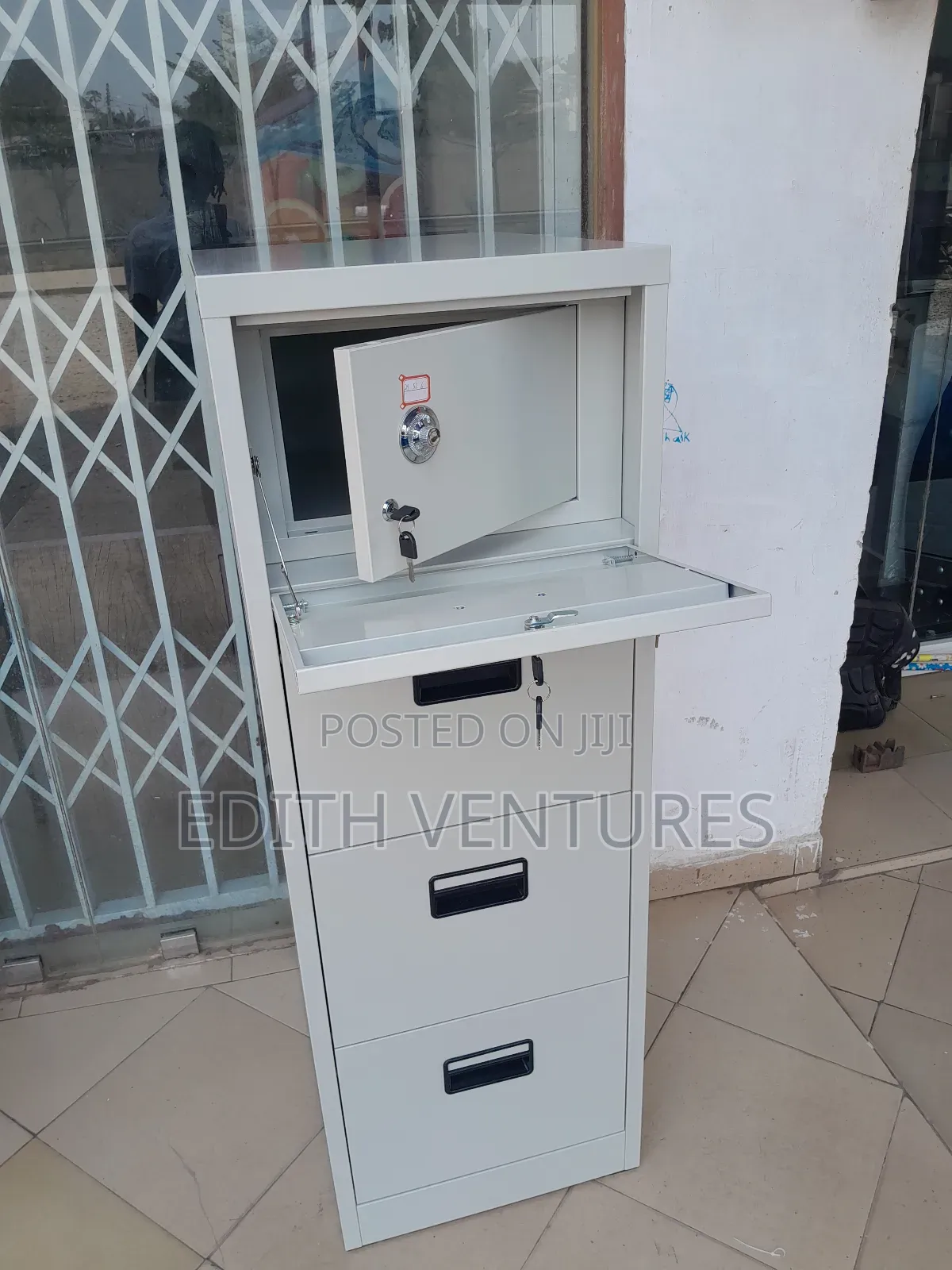 Pantry Cabinet With a Safe