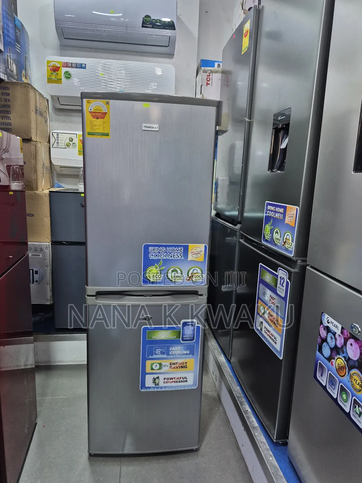 With Bottom Freezer_nasco Nasd2-20 Double Door Fridge
