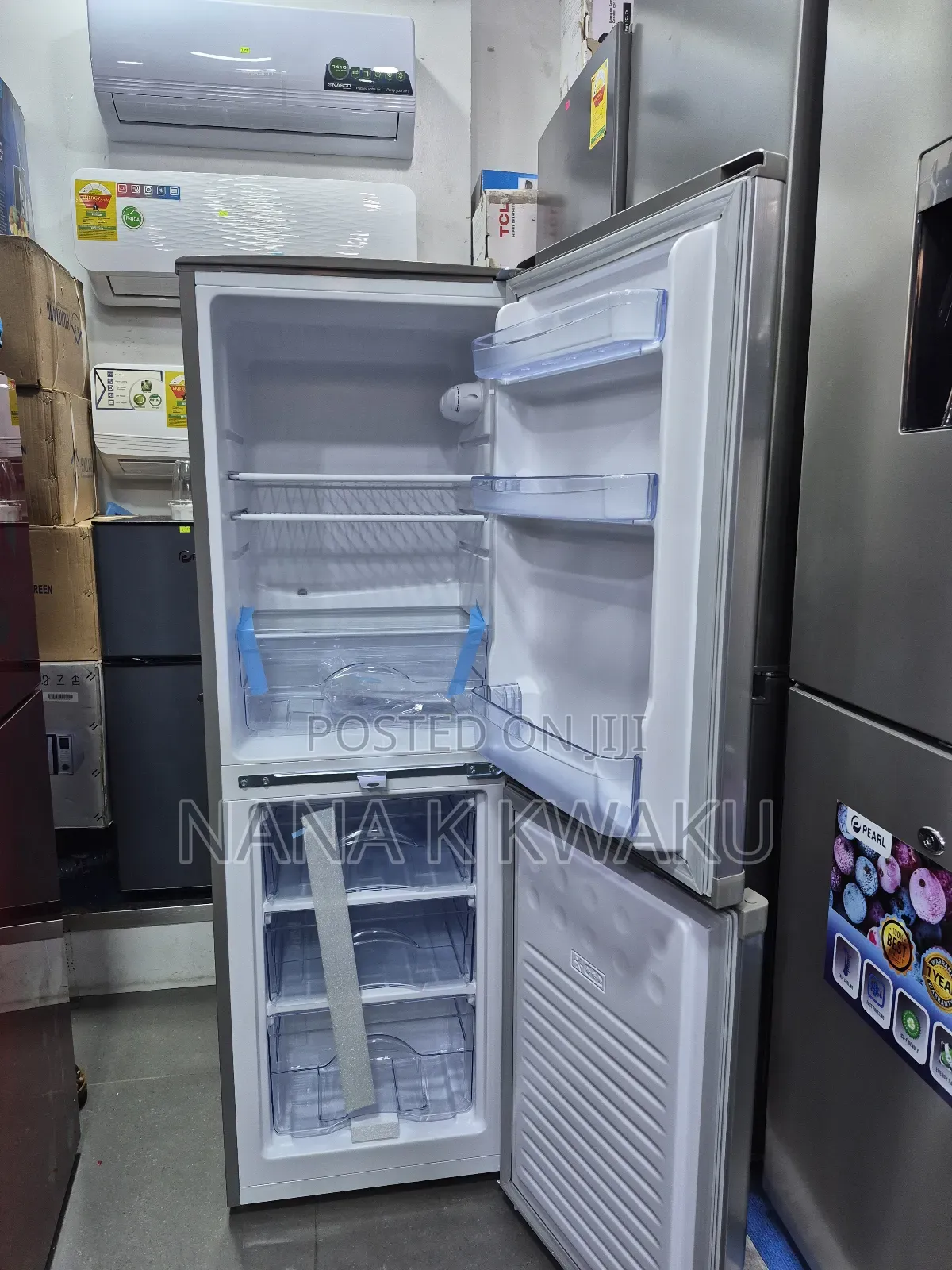 With Bottom Freezer_nasco Nasd2-20 Double Door Fridge