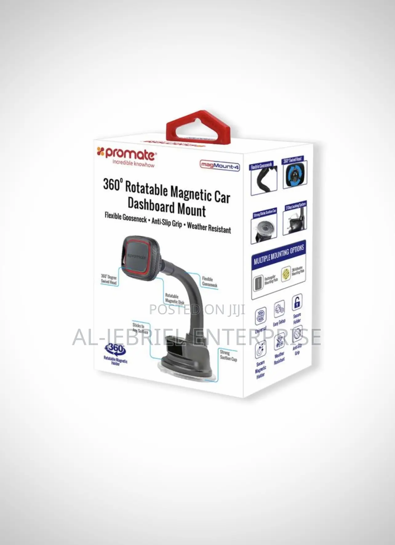 Promate Magnetic Car Phone Mount —MAGMOUNT-4