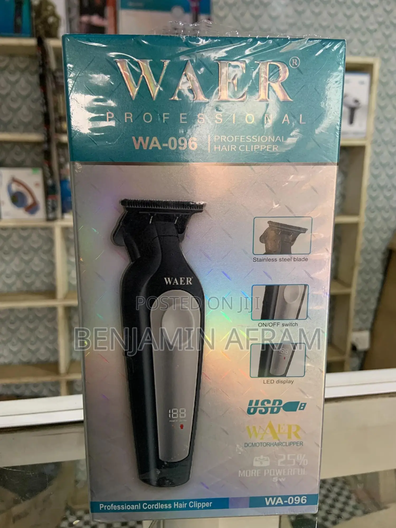 Rechargeable Digital USB Hair Trimmer WA-096
