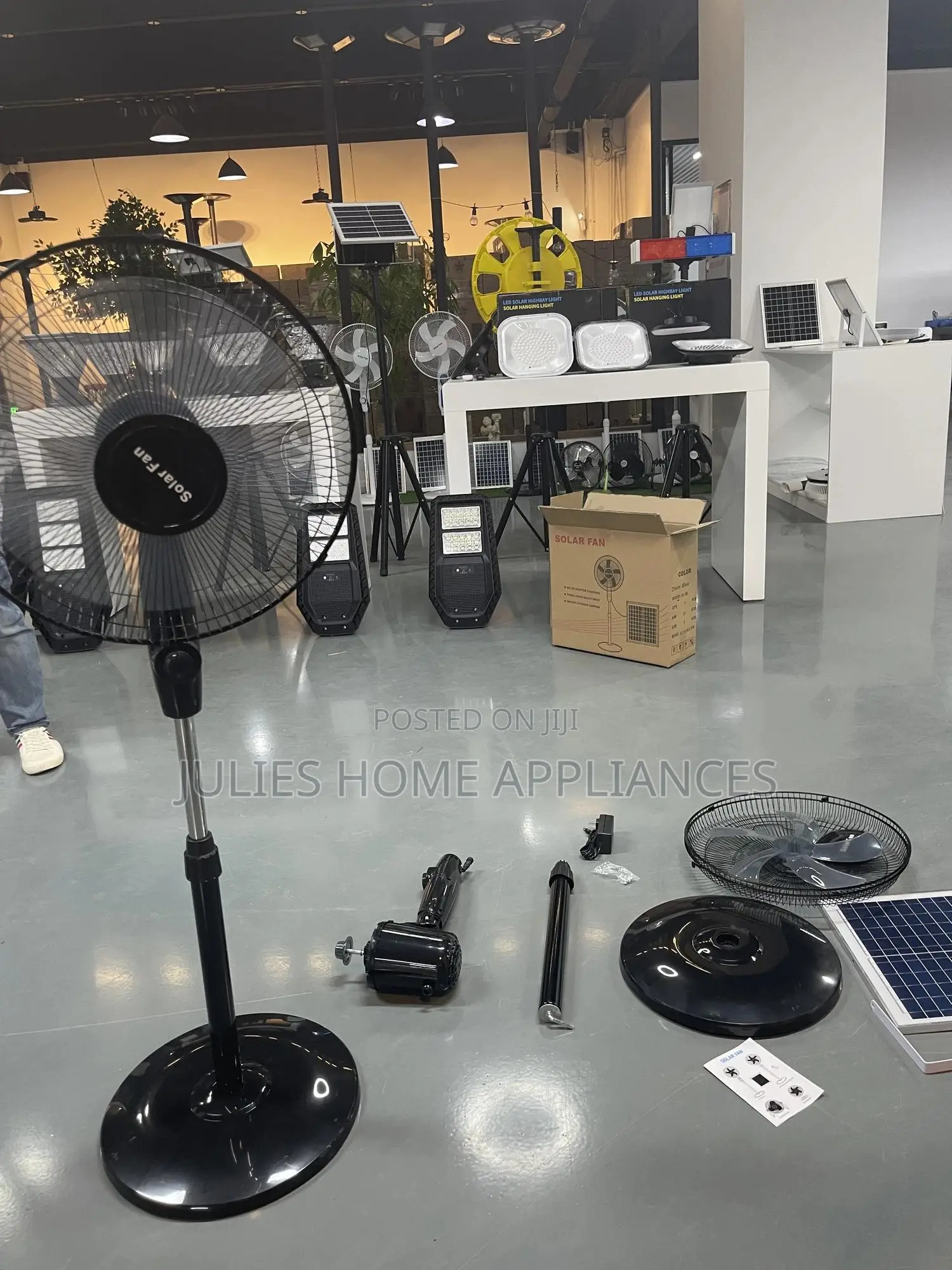Rechargeable Solar Fan