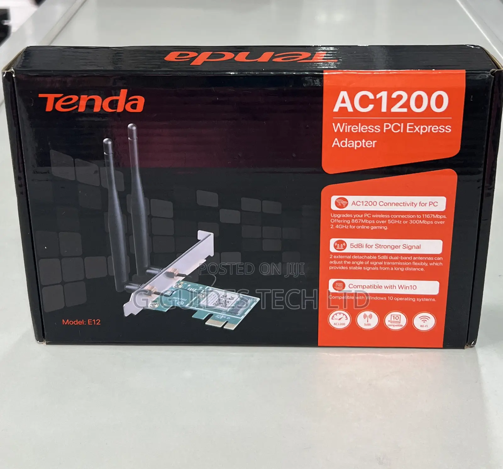 Tenda AC1200 Wireless PCI Express Adapter or Card E12