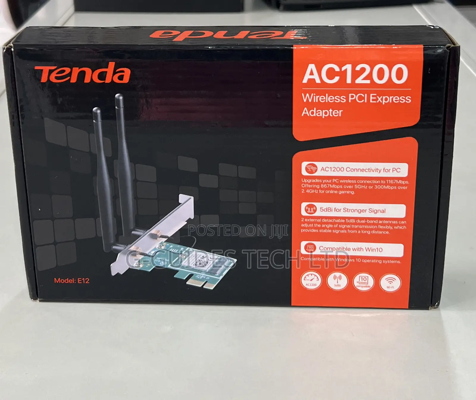 Tenda AC1200 Wireless PCI Express Adapter or Card E12