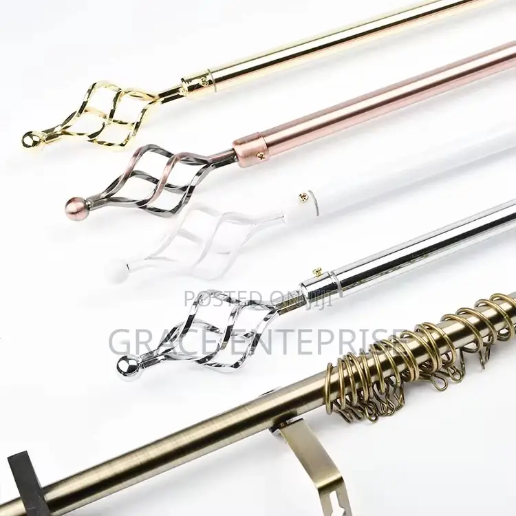 Adorable Curtains Rod and Different Sizes