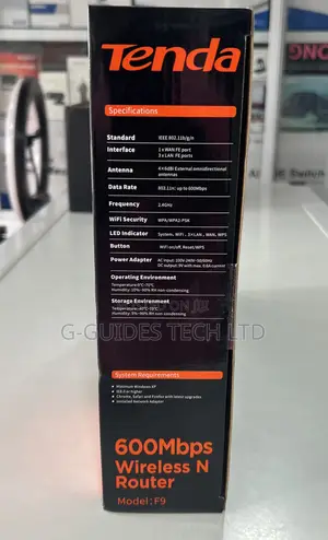 Tenda 600mbps Wireless N Router Whole-Home Coverage F9
